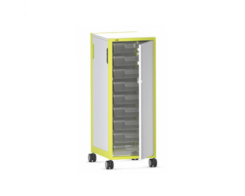 SpaceWalk, Single-Sided Mobile Storage, Single Standard, Certwood Bins, WxD 36.6x48.3