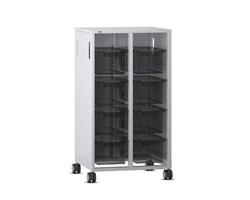 SpaceWalk, Single-Sided Mobile Storage, Double Book, Certwood Bins, WxD 54.6x48.3