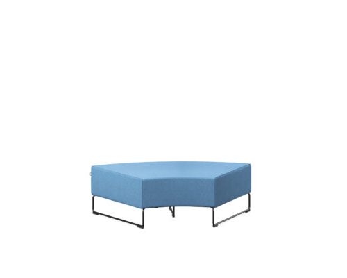 Lounge series, bench 60° round element