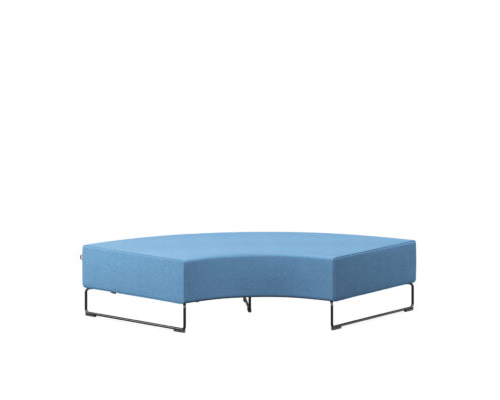 Lounge series, bench 90° round element