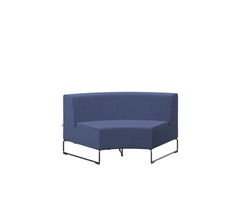 Lounge series, sofa 60° round element