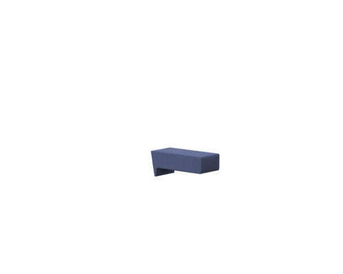 Lounge series, armrest for straight element