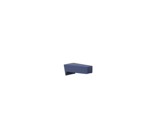 Lounge series, armrest for round element